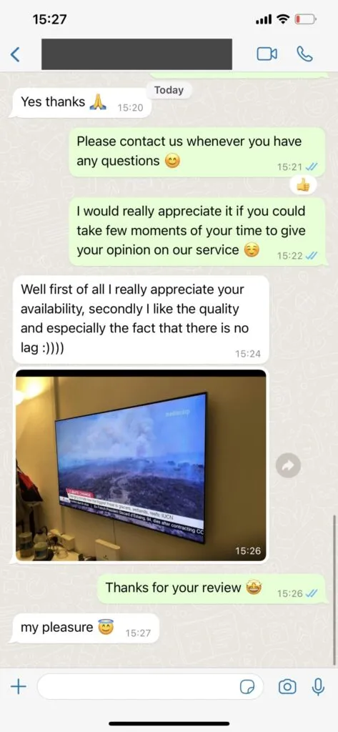 Streamviewiptv Customer Support WhatsApp Chat Screenshot 2